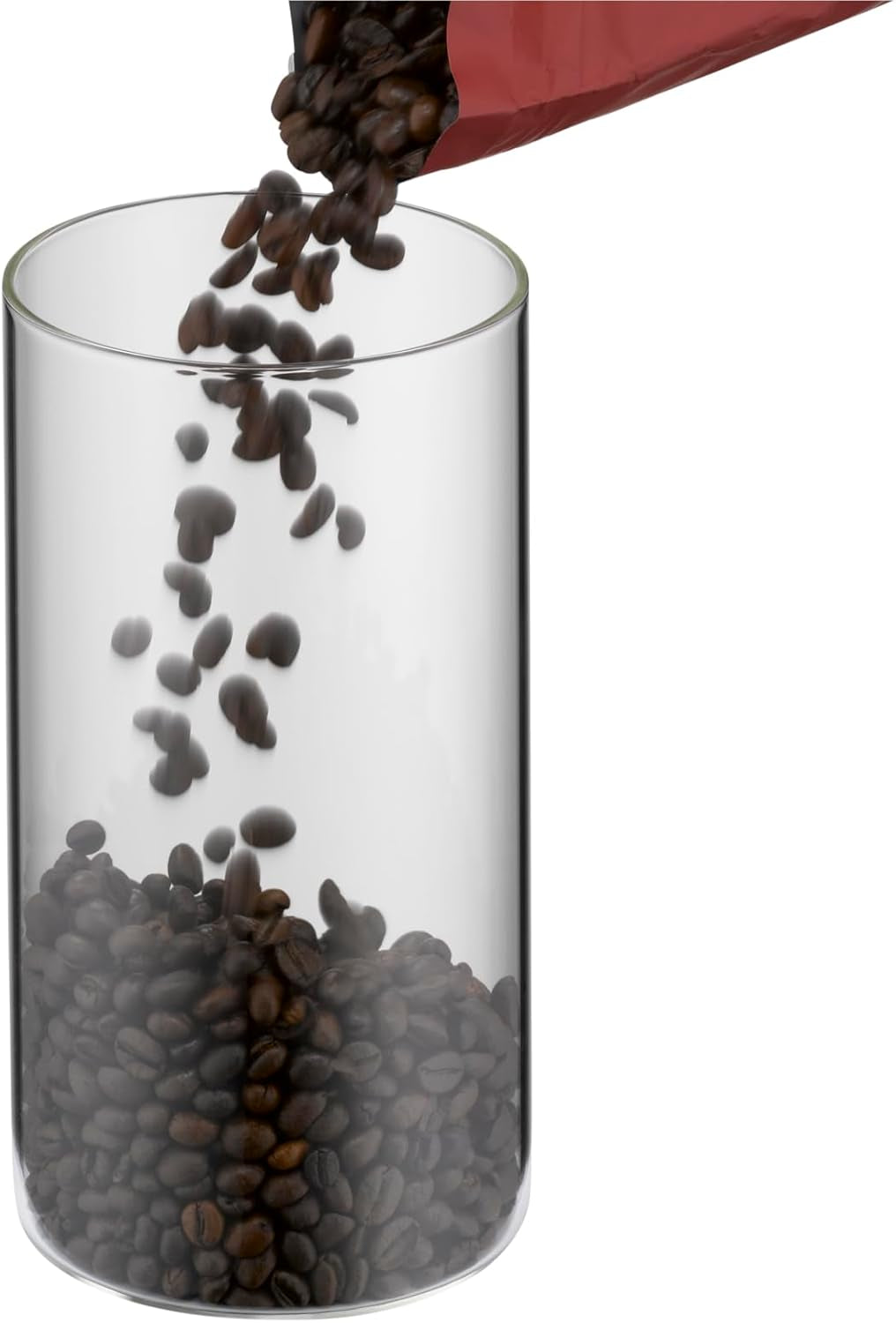 WMF Depot Barattolo in Vetro da 1 L, Altezza 21,5 cm, Barattolo con Coperchio, Contenitore per caffè in grani, Barattolo per Cereali, Barattolo per Alimenti con Ampia Apertura di Riempimento (Confezione da 4) Scatole per Alimenti Naty Shop