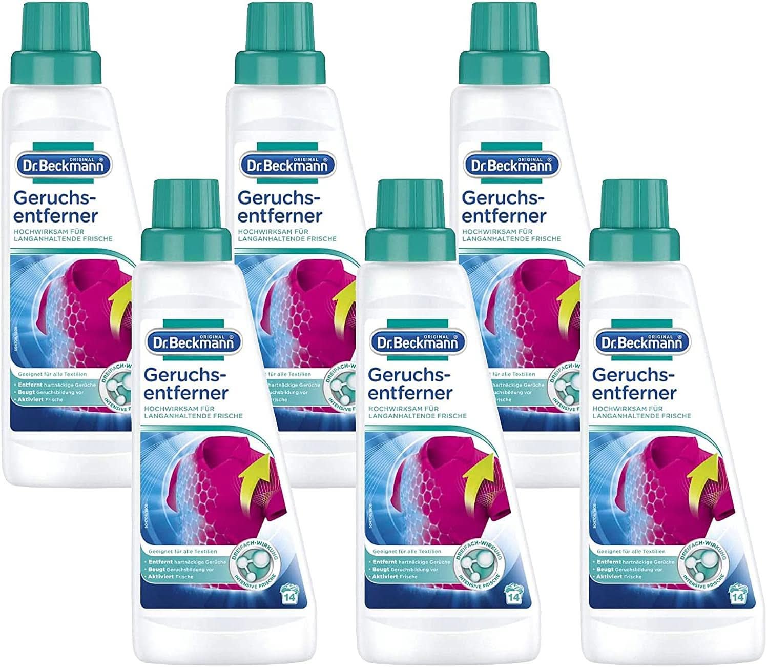 Dr Beckmann Elimina Odori, Rimuove gli odori ostinati dai tappeti a pelo lungo, 500 ml Naty Shop 3 litri 6 x 500 ml