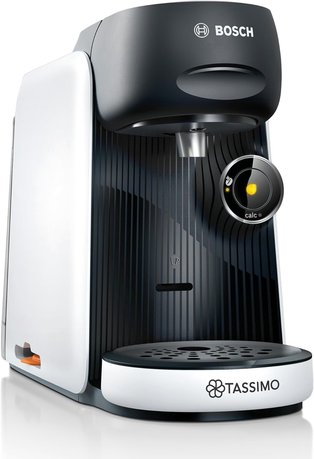 Macchina per caffè espresso a capsule Bosch Tassimo finesse TAS162E, 70 bevande, caffè più intenso premendo un pulsante, spegnimento automatico, sostenibile, dosaggio perfetto, 1400 W, nero/nero