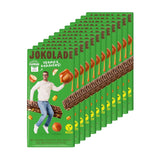 JOKOLADE 12 barrette x 140g Confezione economica | Con arachidi caramellate e cereali croccanti | Vegano e senza cacao