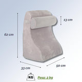 Cuscino da lettura in memory foam | Cuscino schienale ergonomico e cuneo per letto, divano e divano | Cuscino di sostegno ortopedico per dolori alla schiena e tensioni