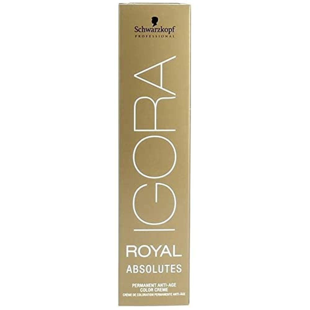 Tintura per capelli Igora Royal Absolute Age Blend, 7-560 Biondo medio cioccolato dorato, 60 ml Tintura per capelli Naty Shop 7-70 Biondo medio, rame naturale 60 Ml (1 confezione)