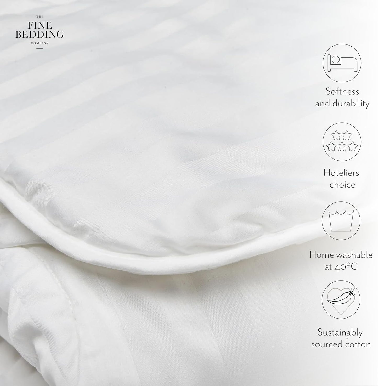 Piumino in seta Boutique, biancheria da letto di lusso, lavabile in lavatrice (13,5 Tog, matrimoniale) Naty Shop Piumini e trapunte