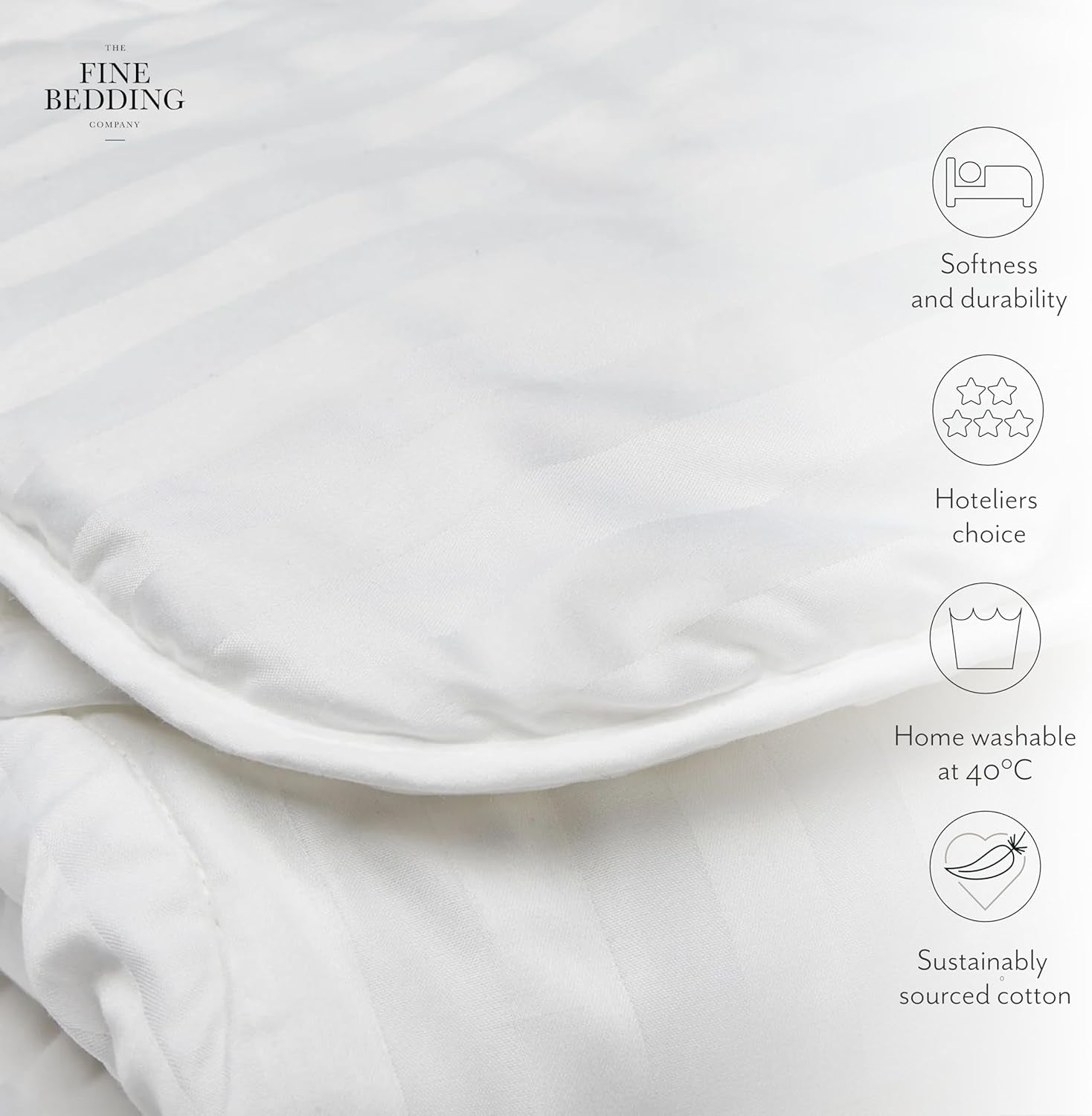 Piumino in seta Boutique, biancheria da letto di lusso, lavabile in lavatrice (13,5 Tog, matrimoniale) Naty Shop Piumini e trapunte