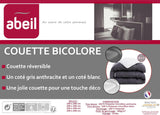 Trapunta Abeil, Bicolore, 220 X 240 Cm, Bianco e Grigio Trapunte e Trapunte Naty Shop