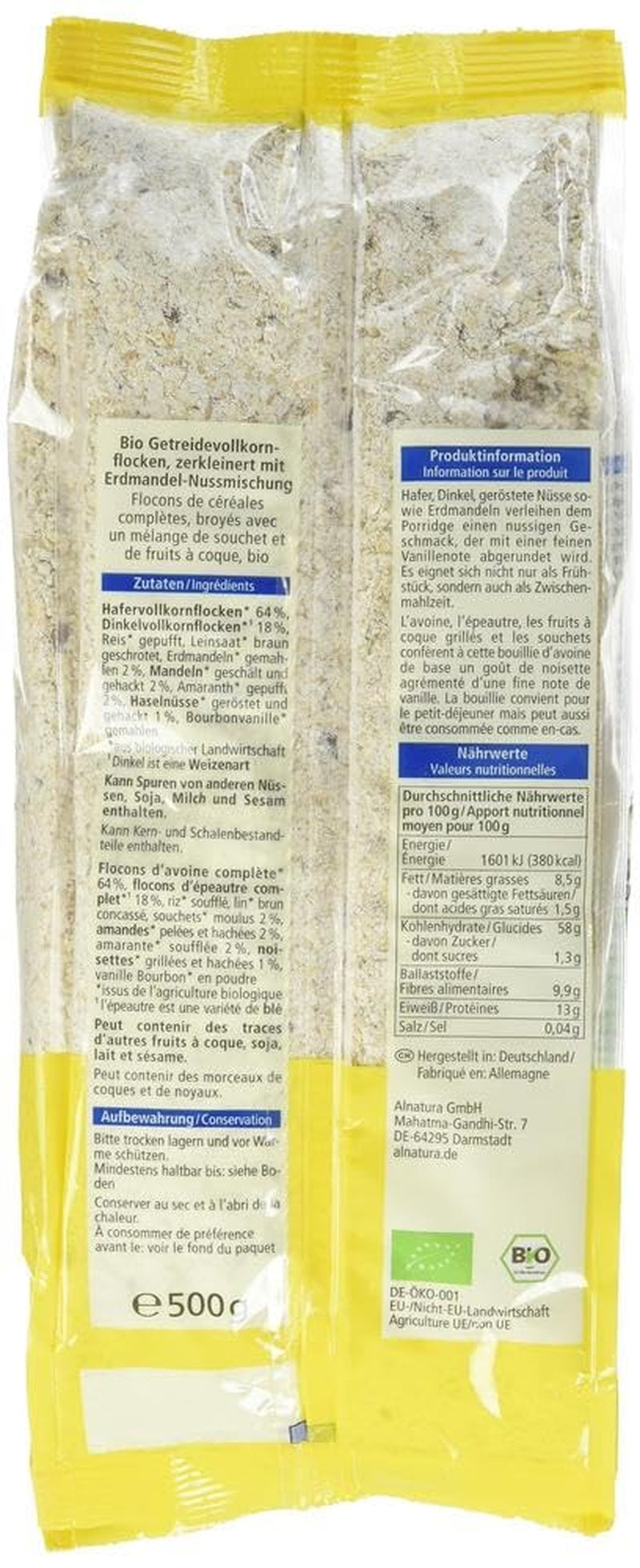 Porridge biologico a base di avena e farro, 500g