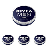 NIVEA MEN Creme, crema nutriente per la pelle con vitamina E, 150 ml Naty Shop 4 x 75 ml 75 ml