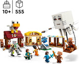 LEGO Minecraft Ghast Balloon Attack - Giocattolo da giocatore per bambini - Set di costruzione del videogioco con casa, pollo e Golem - Articoli di film per ragazzi 10+ - 21273 Set di costruzione Beuche den LEGO-Store