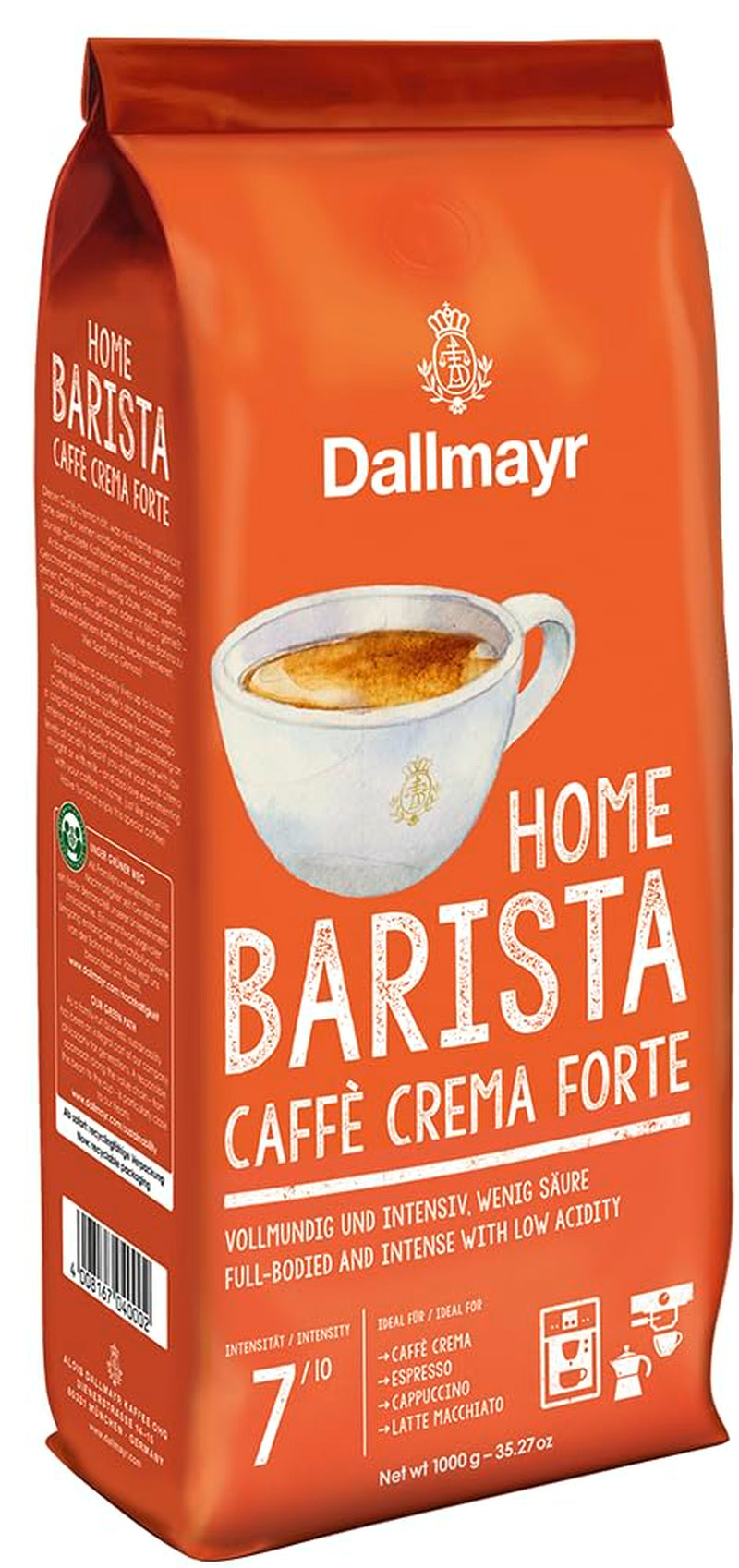 A casa Barista Caffé Crema Forte 1000g di fagioli interi