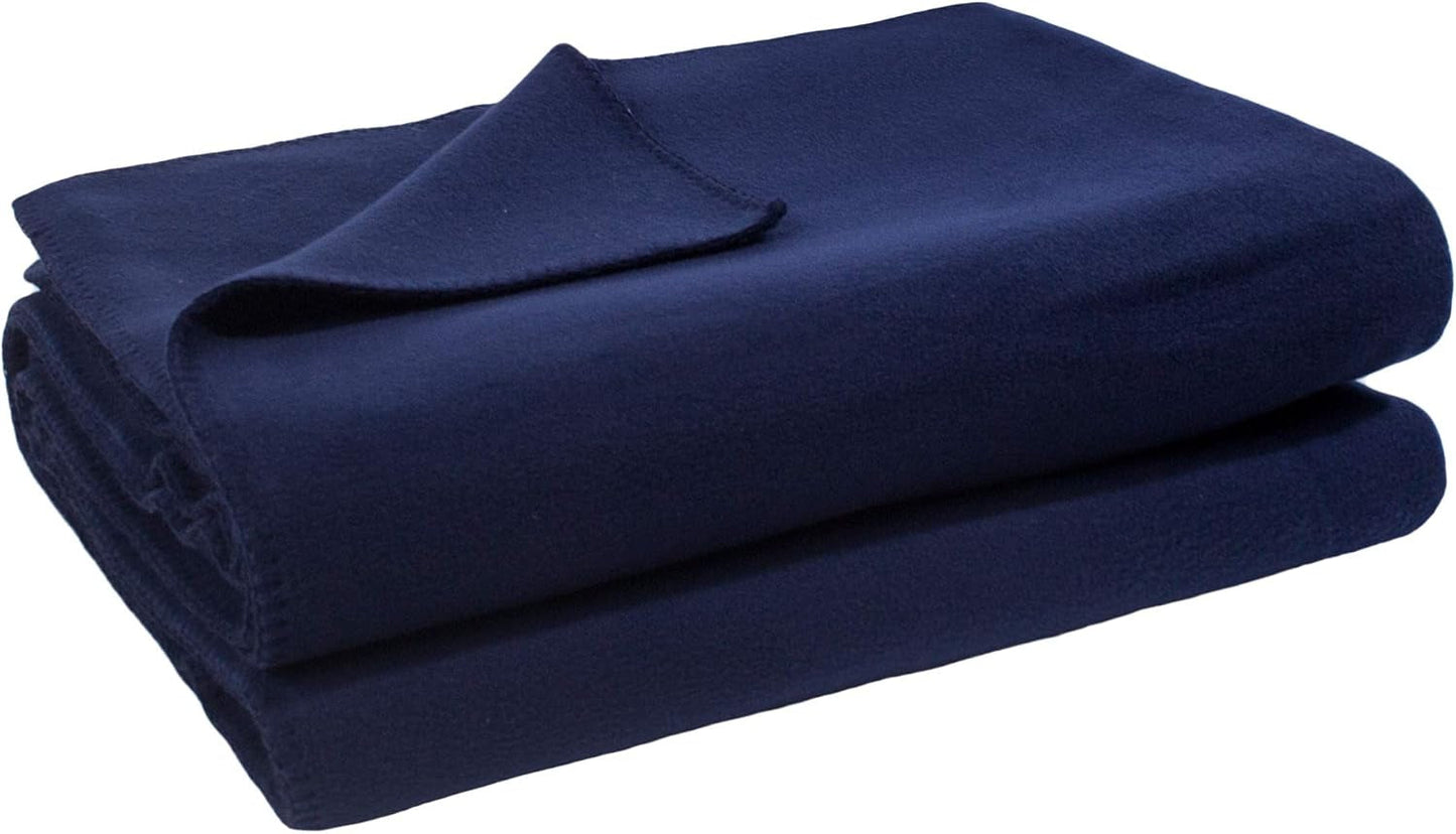 Coperta Zoeppritz colore: Rosso, Realizzata in 65% poliestere, 35% viscosa, Misura: 160X200 Cm, 103291-235-160X200 Letti e piumini Zoeppritz dal 1828 595 Dark Navy 110X150 Cm