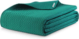 Ameliahome copriletto 200X220 Cm verde scuro copriletto due lati in rilievo Raso Opaco Carmen Letti e Coperte Besuche den AmeliaHome-Store