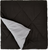 Copripiumino Amazon Basics in microfibra, utilizzabile su entrambi i lati, 220 X 240 Cm, grigio/nero Piumini e trapunte Naty Shop