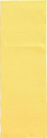 50 sacchetti di tovaglioli posate 'Collezione DAILY' 48 Cm X 30 Cm gialli con piega per posate