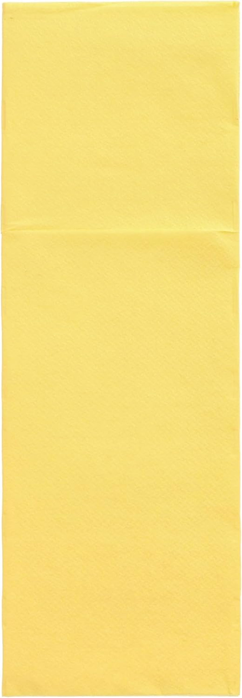 50 sacchetti di tovaglioli posate 'Collezione DAILY' 48 Cm X 30 Cm gialli con piega per posate