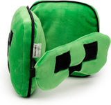 Puckator Relaxeazzz Minecraft Creeper Peluche Cuscino da Viaggio e Maschera per Gli Occhi Poggiatesta Cuscino per Dormire Cuscino per il Collo Cuscino da Viaggio Maschera per Dormire Bambini e Adulti per Viaggi Auto Treno Aereo Accessorio Cuscini da Viaggio Naty Shop