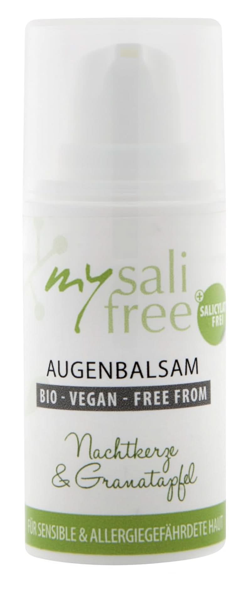 Mysalifree BIO EYE BALM, crema intensiva antirughe contorno occhi per pelli sensibili, con melograno e ocra, 15 ml Cosmetici e Beauty Naty Shop