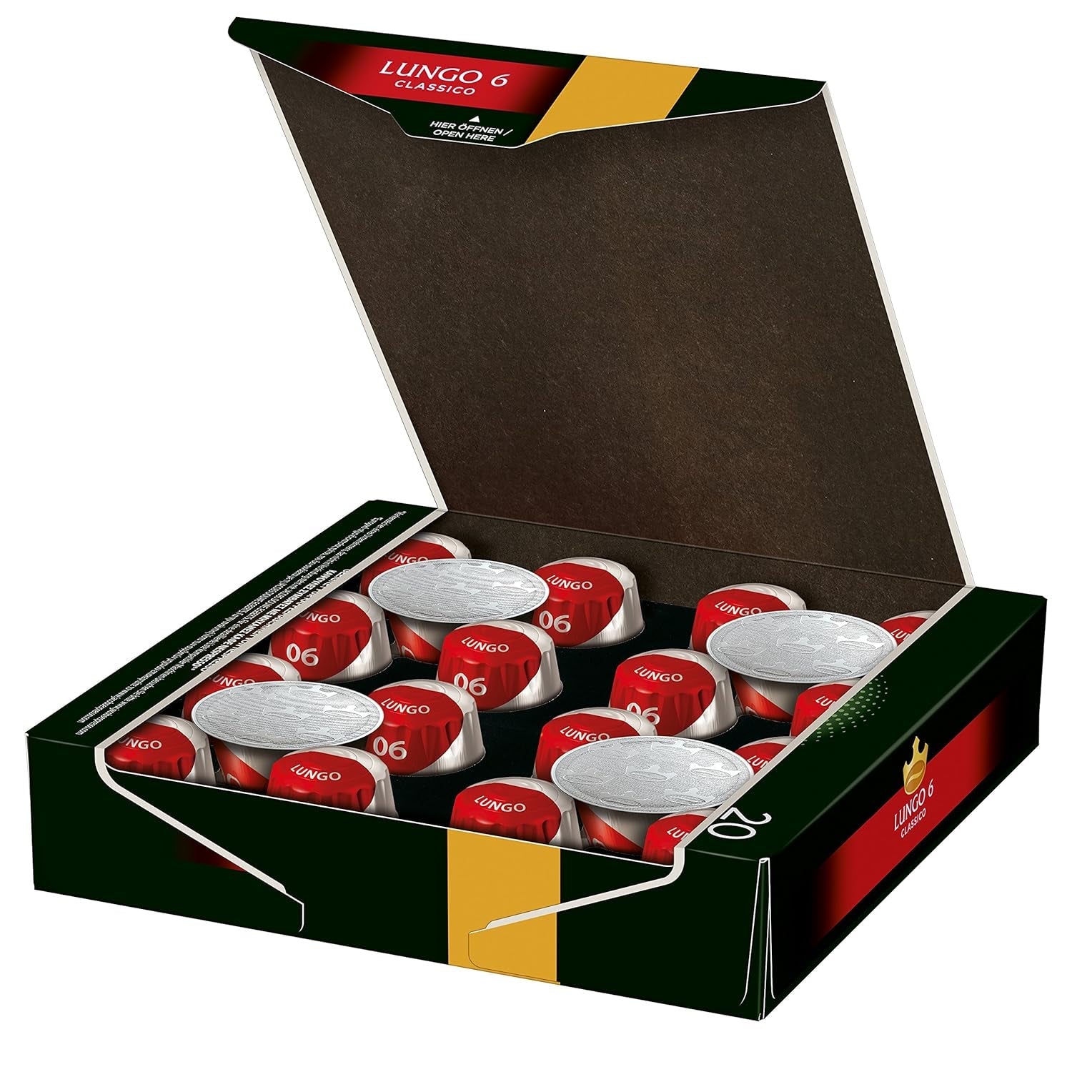 Caffettiere Lungo Classico, Intensità 6 von 12, 10 x 20 Capsule & Caffetterie Espresso Intenso, Intensità 10 von 12, 200 Capsule compatibili Nespresso®*, 10 x 20 Getränke