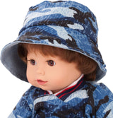 Götz 2027100 Maxy Muffin Fashionisto bambola - bambola da 42 cm con occhi marroni assonnati, capelli castani e corpo morbido - bambola dal corpo morbido in set da 8