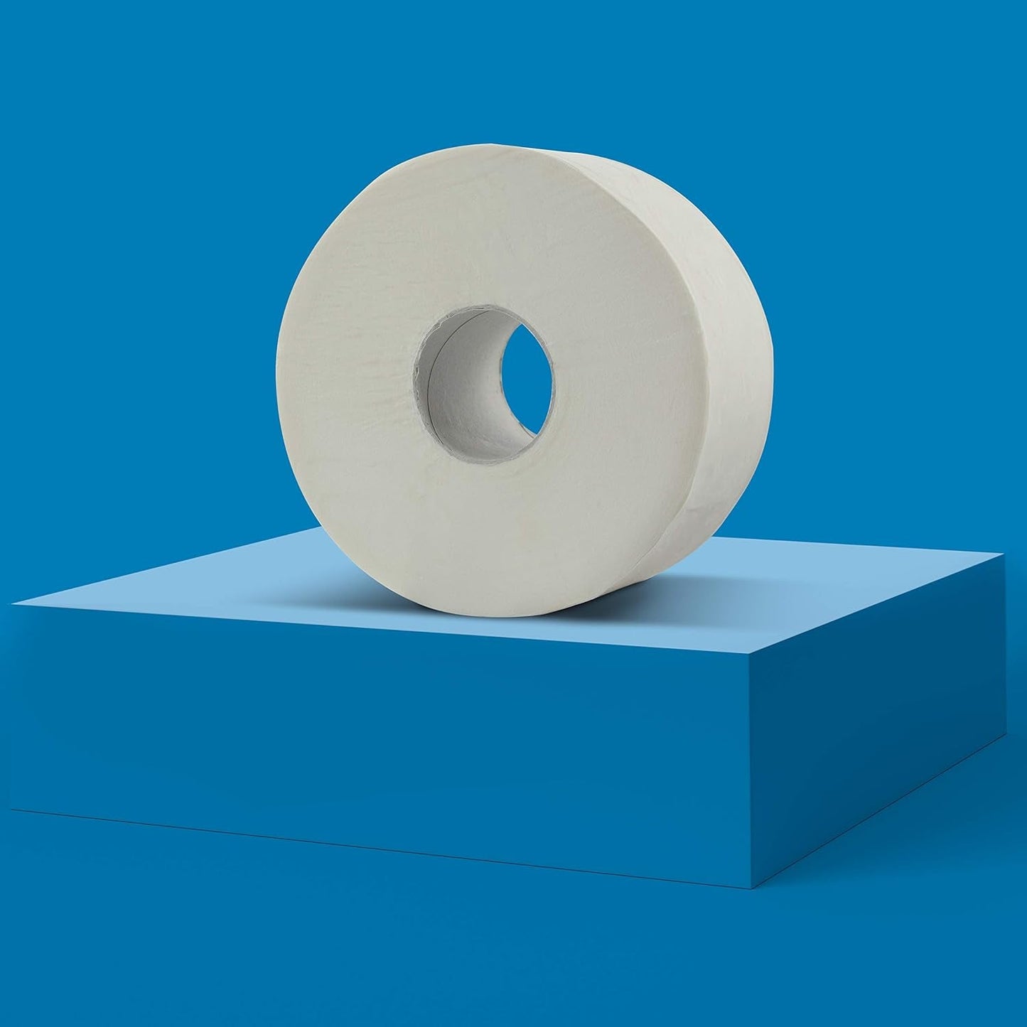 Carta igienica Amazoncommercial Mini Jumbo, senza profumazione, 2 veli, 6684 pezzi, 1 confezione da 12 rotoli, 557 fogli per rotolo, dimensioni foglio: 30,5 x 9 cm, bianco, compatibile con dispenser T2