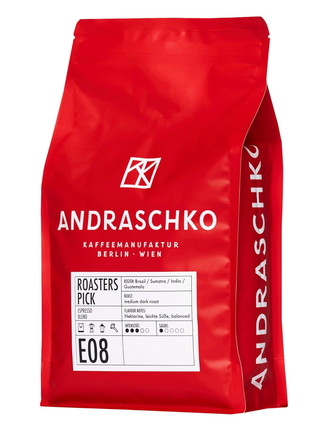 Roasters Pick Miscela Espresso - 100% Arabica, ganze Bohne - vielschichtige Röstung - frisch in Berlin geröstet - 500g