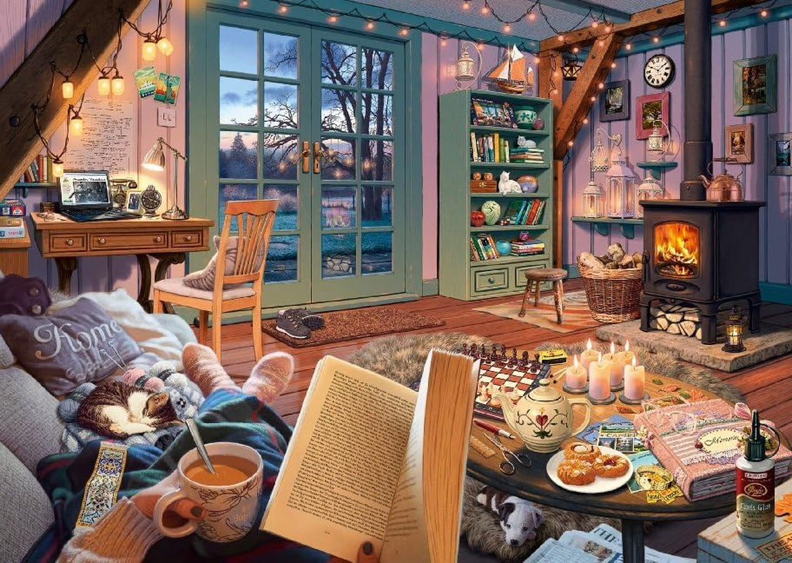 Schmidt Spiele 59655 Nella casa delle vacanze, puzzle segreto da 1000 pezzi Naty Shop
