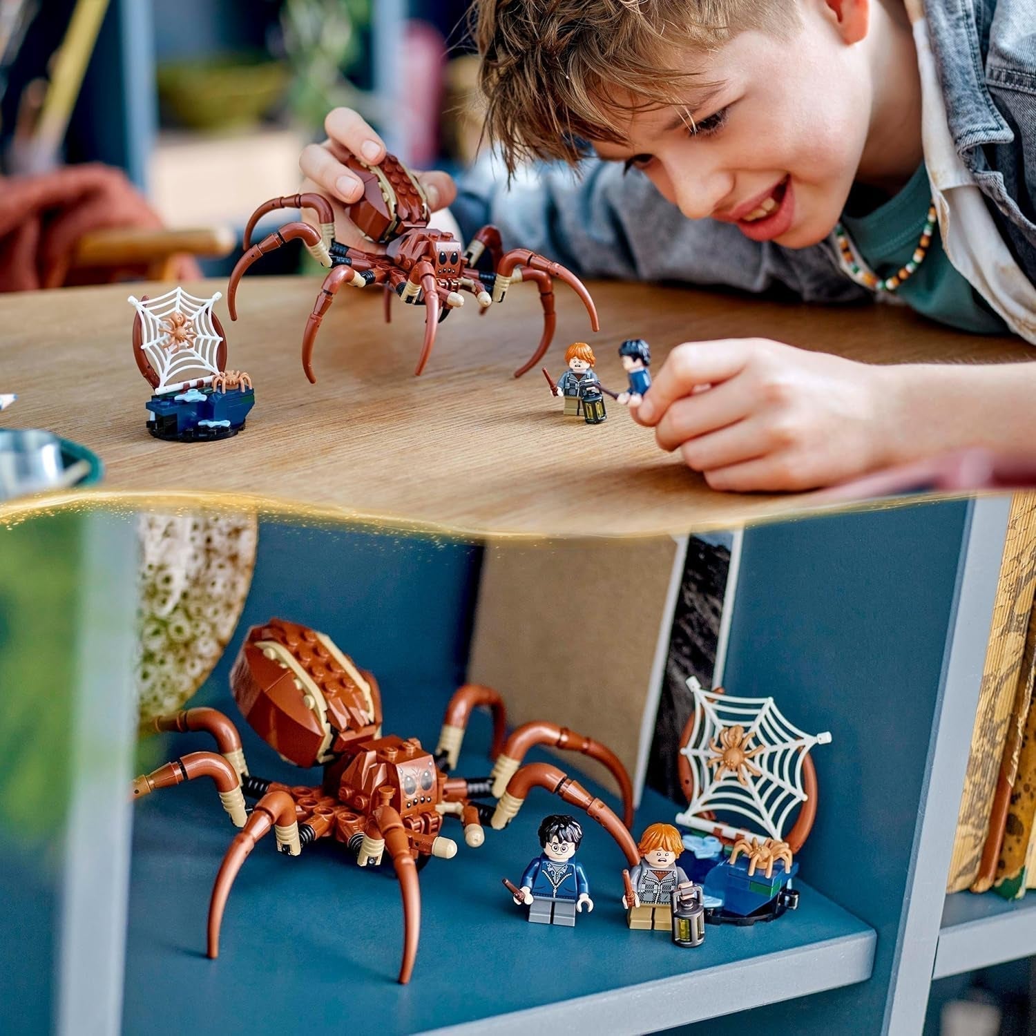 LEGO Harry Potter Aragog nella Foresta Proibita, Playset Spider Fantasy, Creatura mitica, 2 minifigure, Regalo magico per ragazzi, ragazze e fan dai 7 anni in su 76434 Set da costruzione Besuche den LEGO-Store