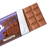 Milka MMMAX Noisette – Cioccolato al latte alpino con un delicato e cremoso ripieno alla nocciola – 250g