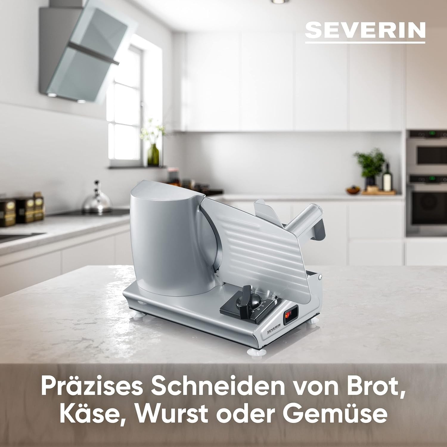 SEVERIN Affettatrice multifunzionale per pane, salsicce o formaggio grattugiato e affettatrici Naty Shop