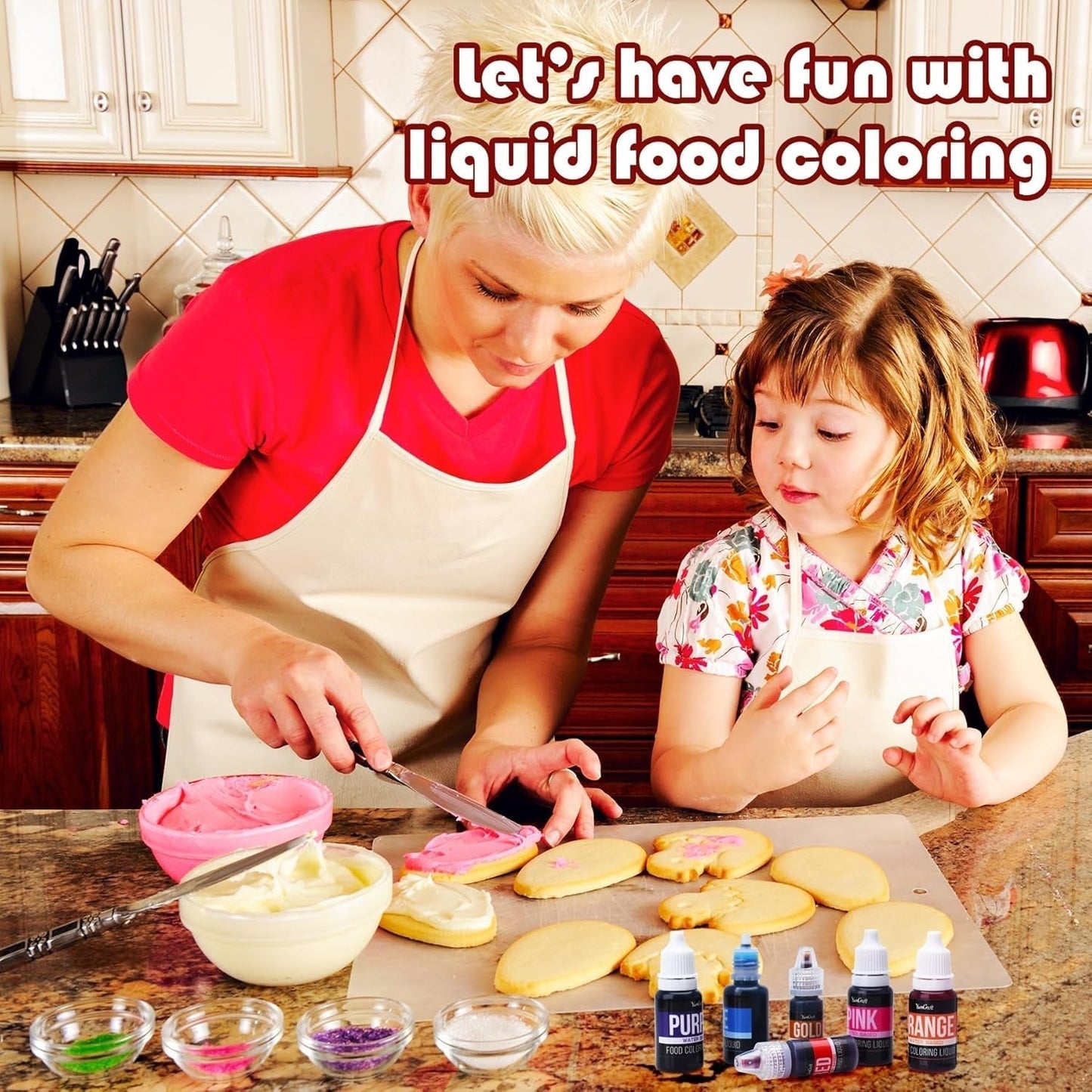 Colorante alimentare - Colorante alimentare liquido altamente concentrato per torte, prodotti da forno, uova di Pasqua, bevande - Colorante alimentare senza zucchero per fondente, glassa, slime, decorazione di torte (Red Velvet, 236 ml)