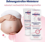 Sanosan Smagliature Minimiser, clinicamente testato - dimostrato che riduce le smagliature dopo la gravidanza, senza olio di paraffina, coloranti, siliconi, 75 ml Cosmetici e Bellezza Naty Shop