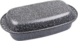 C|H|G Brotback- Und Bratenform Mit Deckel "Granito", Skandia Xtreme Plus: 4-Fach Antihaftbeschichtung in Granitoptik, 37 X 20 X 7 Cm, Made in Germany Stampi e vassoi per dolci Naty Shop