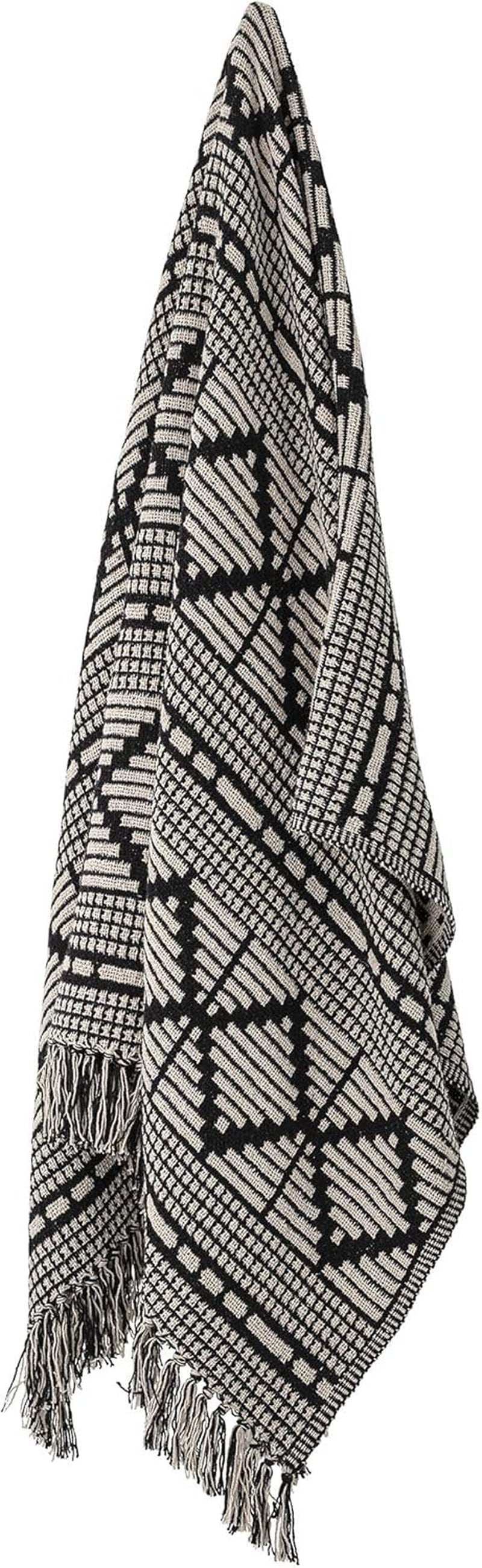 Copriletto Bloomingville, nero, cotone, 160 cm Letti e coperte Bloomingville