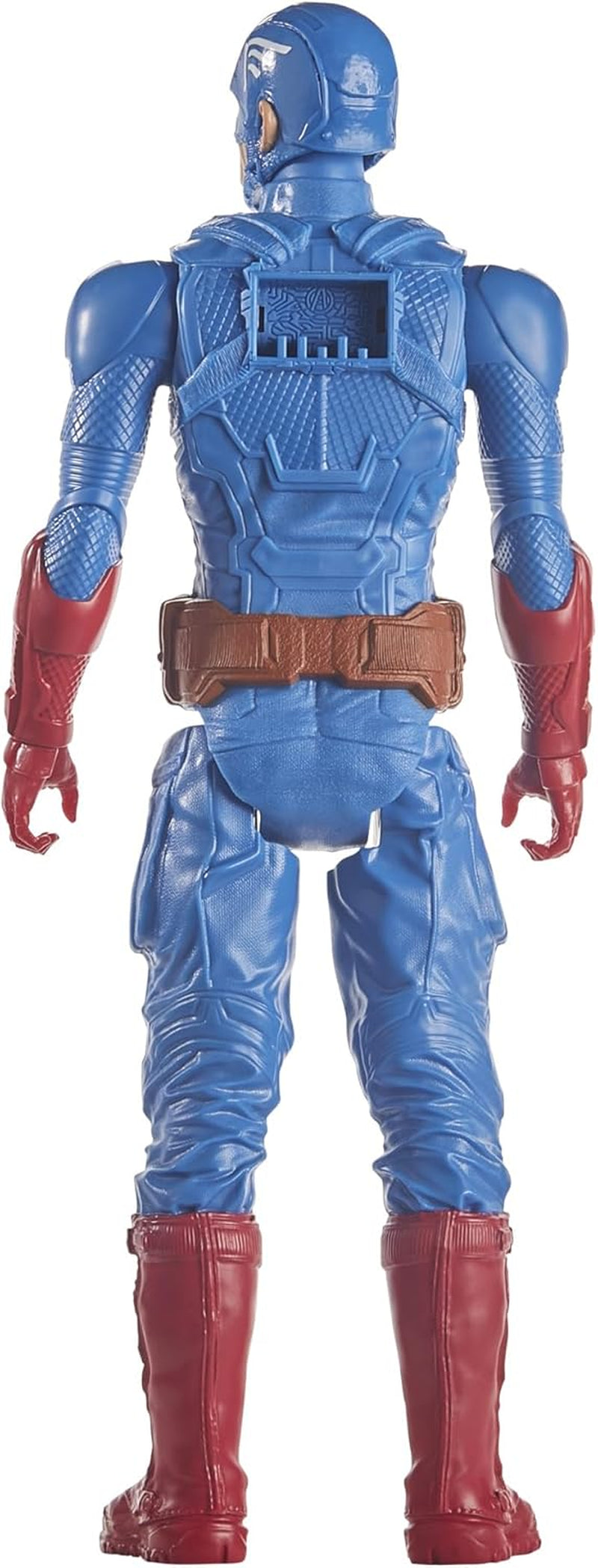 Marvel Avengers Titan Hero Series Blast Gear Captain America Action Figure Giocattolo grande da 30 cm per 4+ anni Action Figure blu Naty Shop