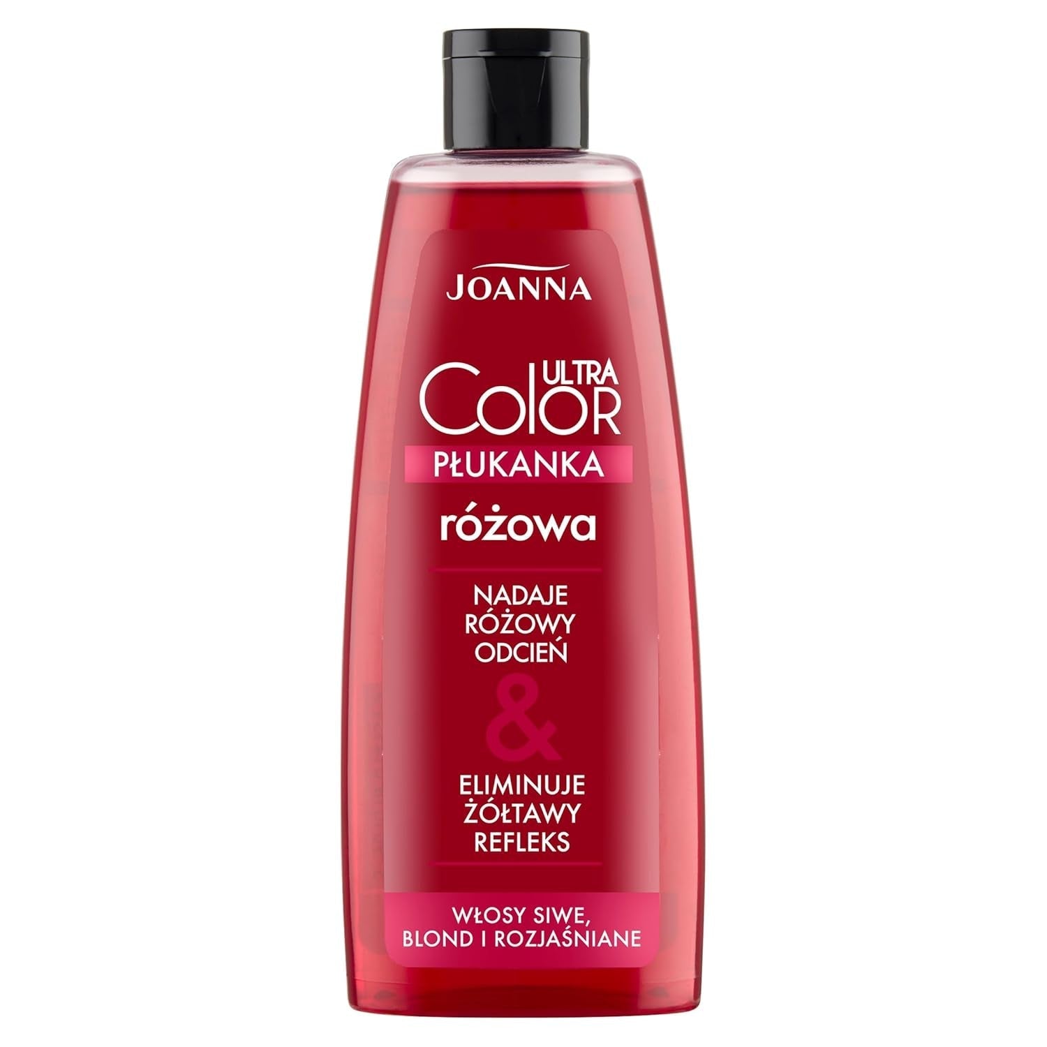 Joanna Ultra Color - Balsamo colorante rosa per capelli biondi e chiari - Rosa pastello - Lucentezza naturale - Rimuove la tinta gialla dai capelli biondo-grigi - Effetto temporaneo - Tintura per capelli 150 ml Naty Shop