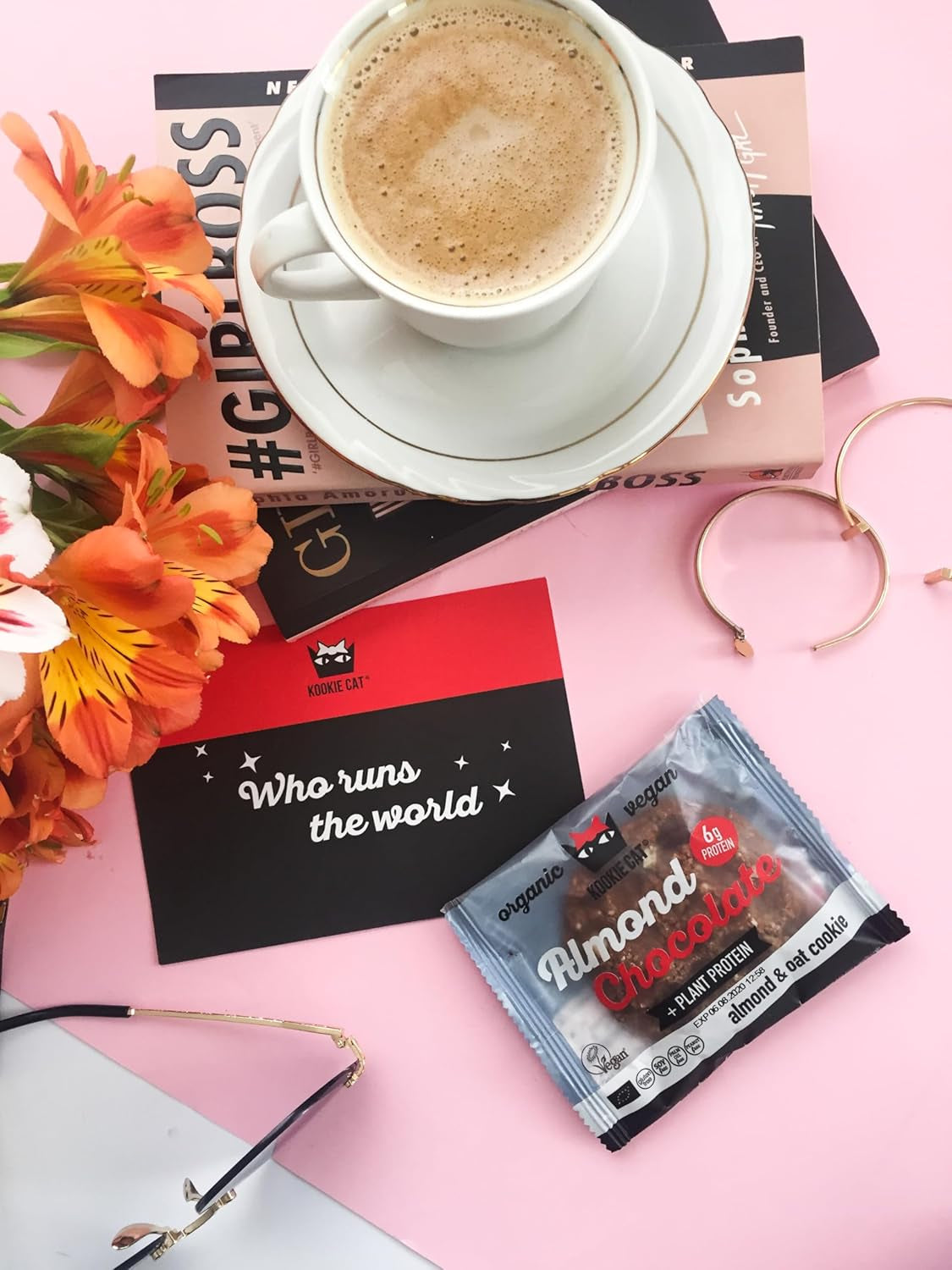 Mandorle e cioccolato - Biscotti vegani confezionati singolarmente, senza glutine, senza soia, biologici, mandorle e avena - Confezione multipla da 12 x 50 g (confezione da 2)