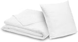 Bleu Calin Home Collection Pacchetto trapunta 'Caline' per 2 persone 220X240 Cm con 2 cuscini 60X60 Cm, Trapunte bianche e trapunte Naty Shop 140 X 200 Cm