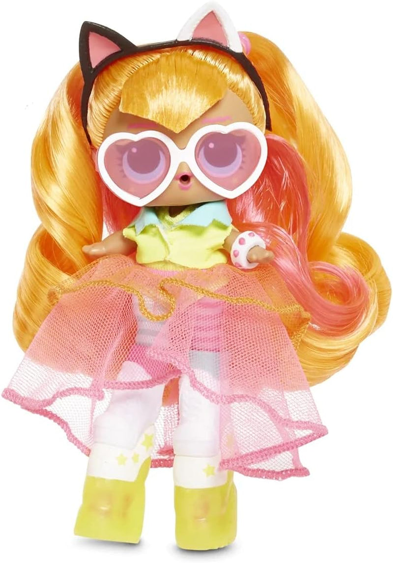 LOL Sorpresa! 570776E7CAZ JK Mini Fashion Doll - 15 sorprese, vestiti e accessori - Oggetti da collezione - Neon QT
