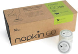 Go NPKGO00612 Salviette detergenti in capsule con tè verde, viscosa, bianco, confezione da 12
