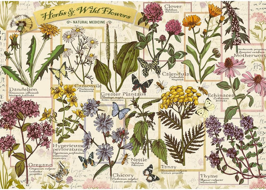 Puzzle 500 erbe medicinali Puzzle Naty Shop