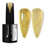 VENALISA Smalto per unghie UV arancione corallo 15ml Smalto per unghie gel per lampada UV per unghie Modelli di smalto gel arancione corallo trasparente per design delle unghie fai da te