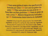 Pasta stella Dialsi, pasta di mais e riso senza glutine, cotta al bronzo, ingredienti 100% italiani, senza additivi, cuoce in 8-9 minuti, confezione da 300g