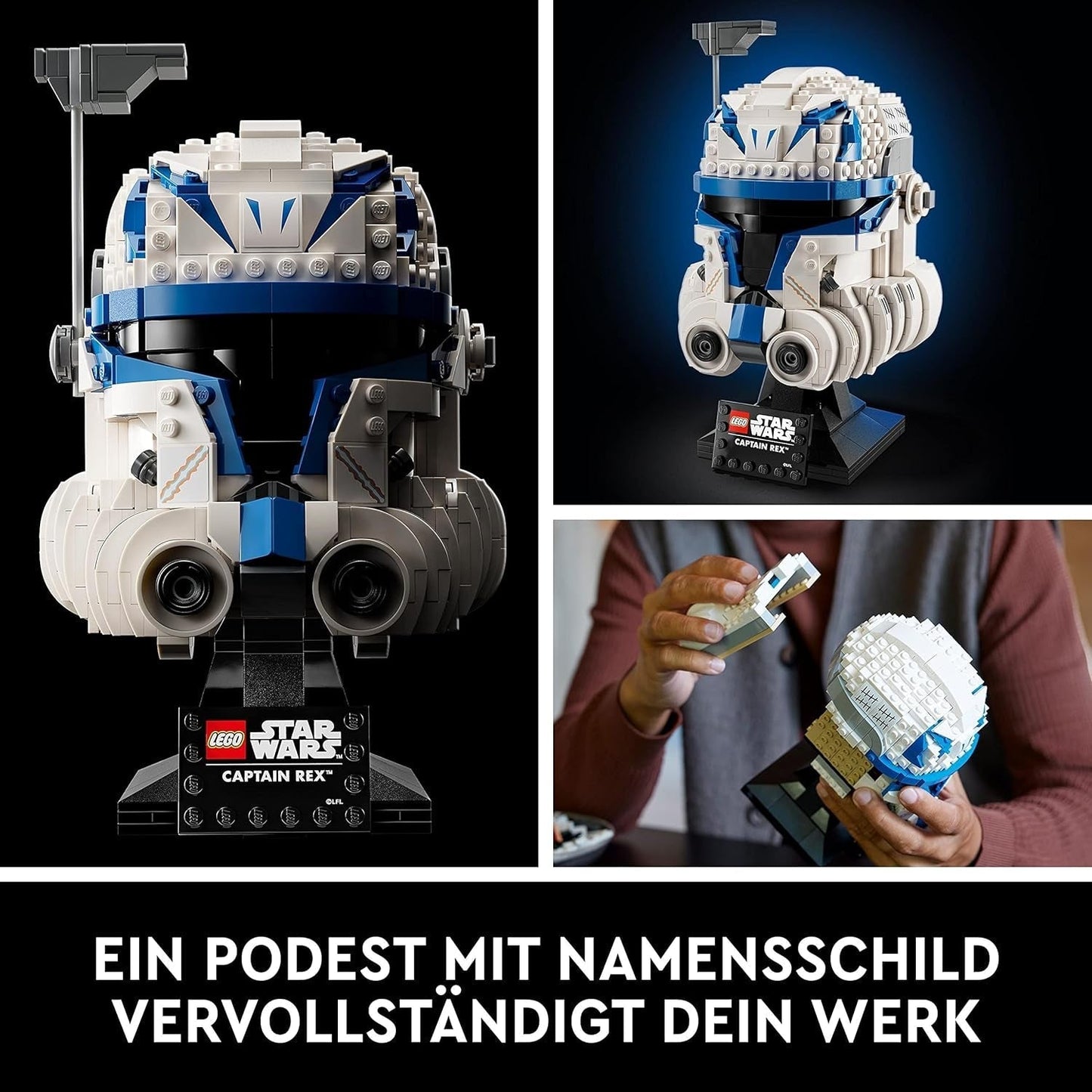 LEGO 75349 Star Wars Set casco Capitano Rex Clone Wars Modello da collezione Serie 2023 Pezzo souvenir e set di costruzioni idea regalo Acquista dal negozio LEGO