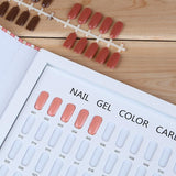 Tavolozza di smalti per unghie a 216 colori, espositore per unghie, piastre per carte colorate per smalto, cartella colori per unghie, accessori per smalto per unghie