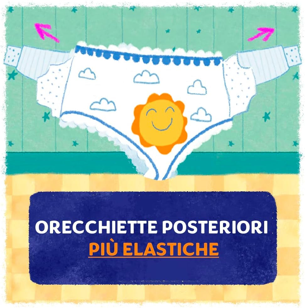 Pannolini Pampers Sun and Moon Midi, taglia 3 (4-9 kg), 120 pannolini