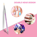 Pinsel per nail art Sularpek, 5 Stück Nageldesign Pinsel, Strumenti per punteggiare Nail Art, Pinsel per nail art, Zum Herstellen Von Nagellack, Punktieren, Feinmalerei, DIY