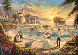 Schmidt Spiele 58036 Thomas Kinkade, Disney, La Sirenetta, La Festa dell'Amore, puzzle 1000 pezzi Puzzle Naty Shop