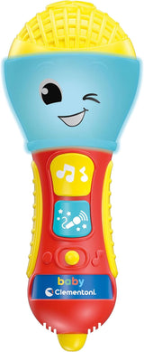 Clementoni - Microfono per Bambini, Gioco di Musica Elettronica per la Prima Infanzia, Giocattolo 10-36 Mesi, Centro Attività con Luci e Suoni, 17931 Bebe Naty Shop Toys Titolo predefinito