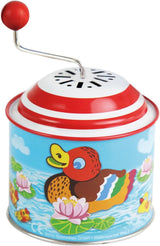 LENA 52761 Carillon dei piccoli anatroccoli, carillon ca. 10,5 x 7,5 cm Carillon in latta con melodia Carillon in metallo Organo a botte per 18 mesi Carillon con motivo a papera per bambini Carillon colorato Bebe Naty Shop Toys Titolo predefinito