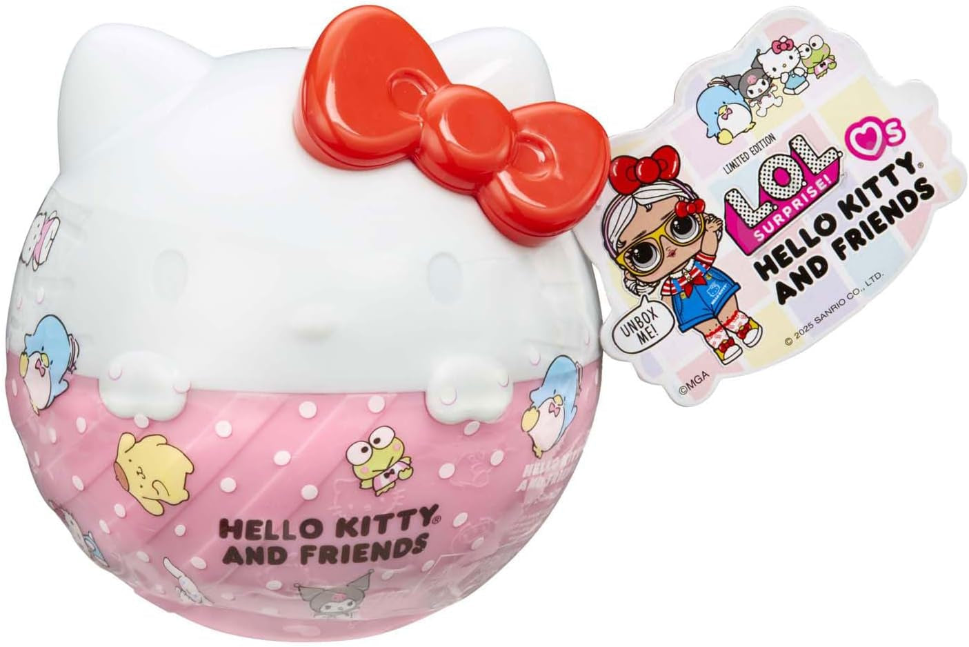 LOL Sorpresa! Love Hello Kitty and Friends - 1 bambola con 7 sorprese, selezione casuale, 8 oggetti da collezione, per bambini dai 4 anni in su, Rosa
