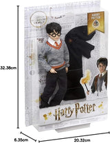 Mattel Harry Potter - Bambola da collezione (circa 26 cm) con uniforme di Hogwarts, tunica e bacchetta di Grifondoro, giocattolo da 6 anni FYM50 Action Figures Naty Shop